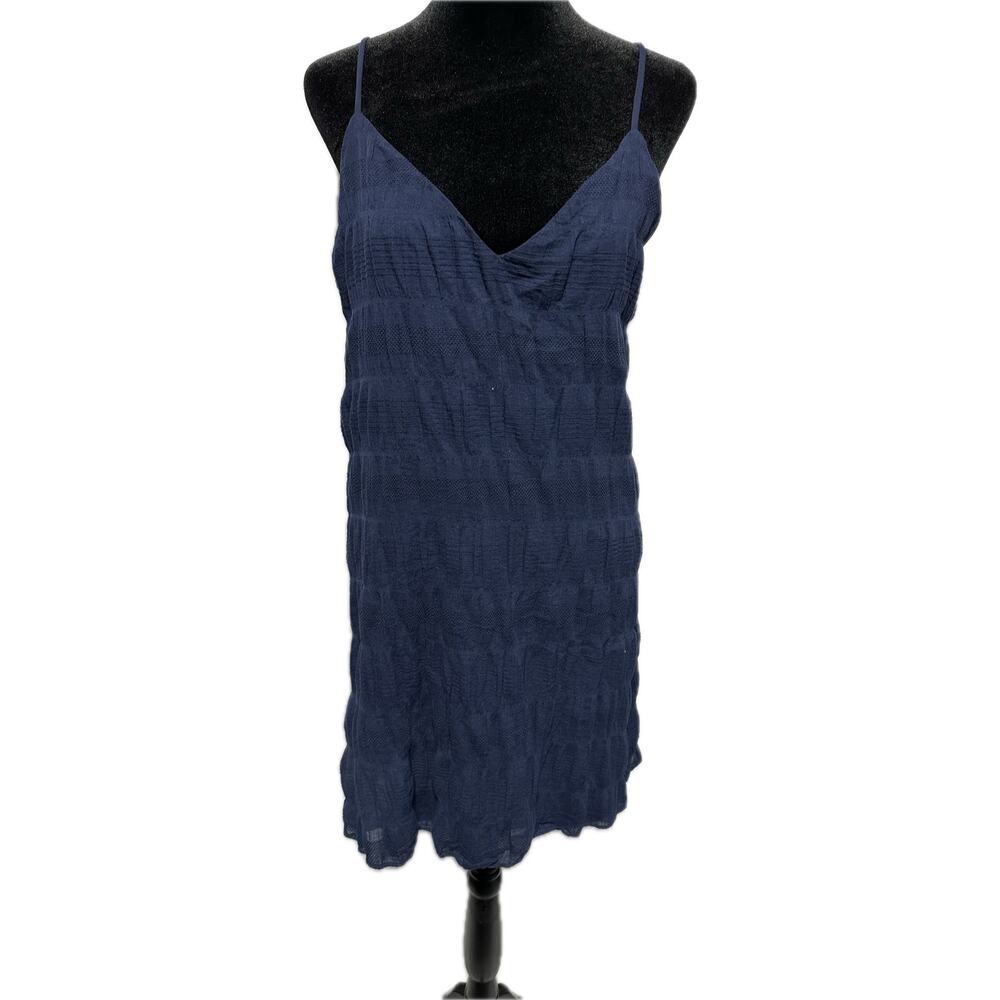 Socialite Women's‎ XL Blue Textured Sleeveless Dress